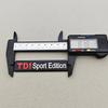 YKPSC1 3D Metal Red TDI Sport Edition Logo Turbo Car Letter Sticker Emblem Chrome Badge Decals For VW Polo Golf TT JETTA GTI Touareg