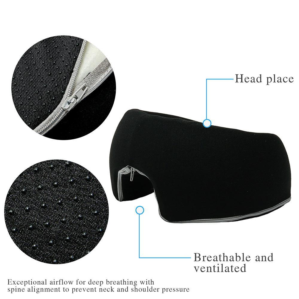 Face Down Pillow Desk Nap Pillow Prone Resting Comfort Memory Foam Ergonomics Home Massage Headrest for Beauty Salon