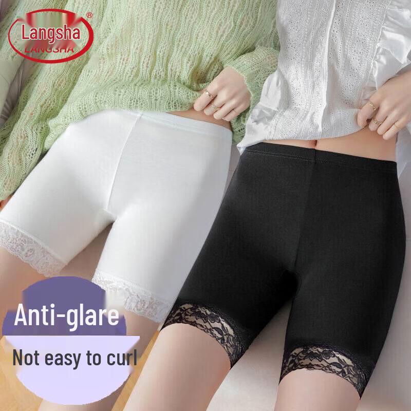 

Langsha Women s Lace Anti-Chafing Safety Shorts One Size