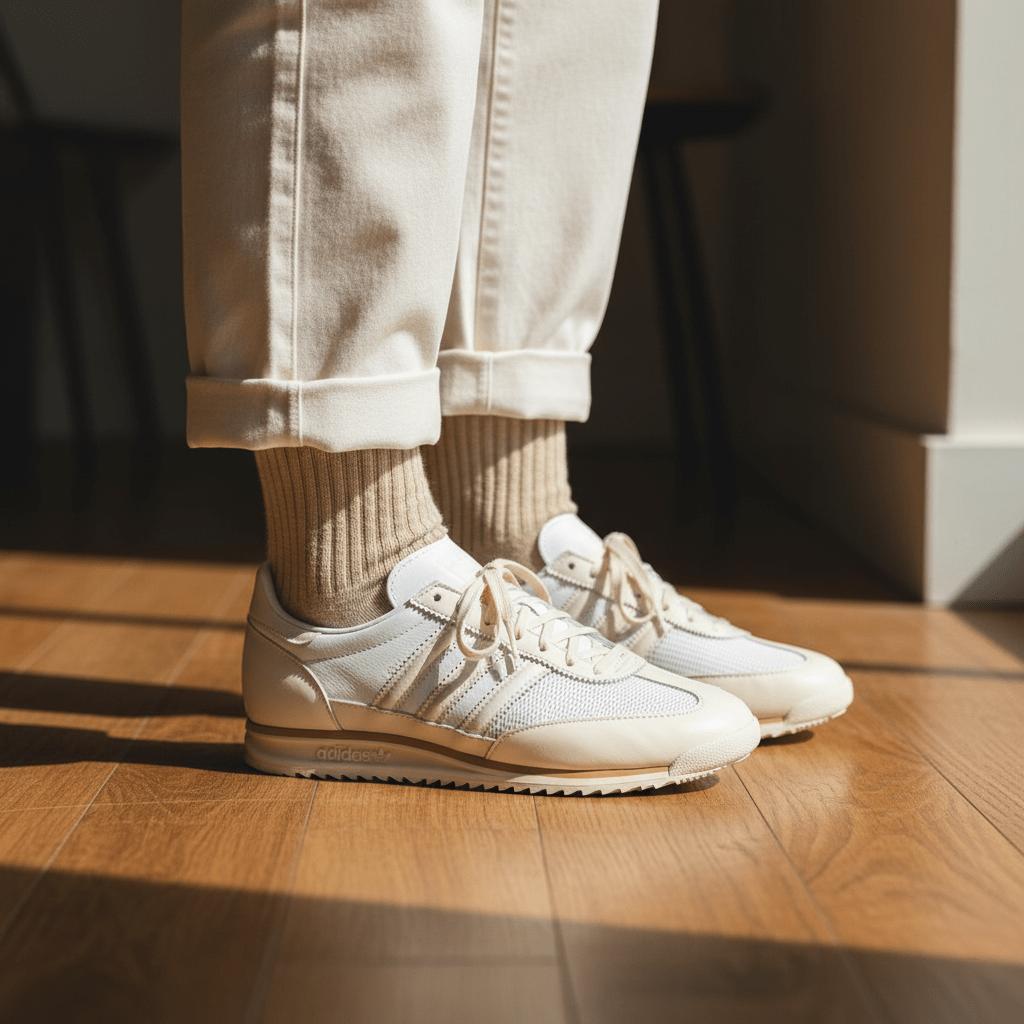 Adidas SL72 Quiet Luxury Pack Women Sneakers Cream Cloud-White Off-White JH9887