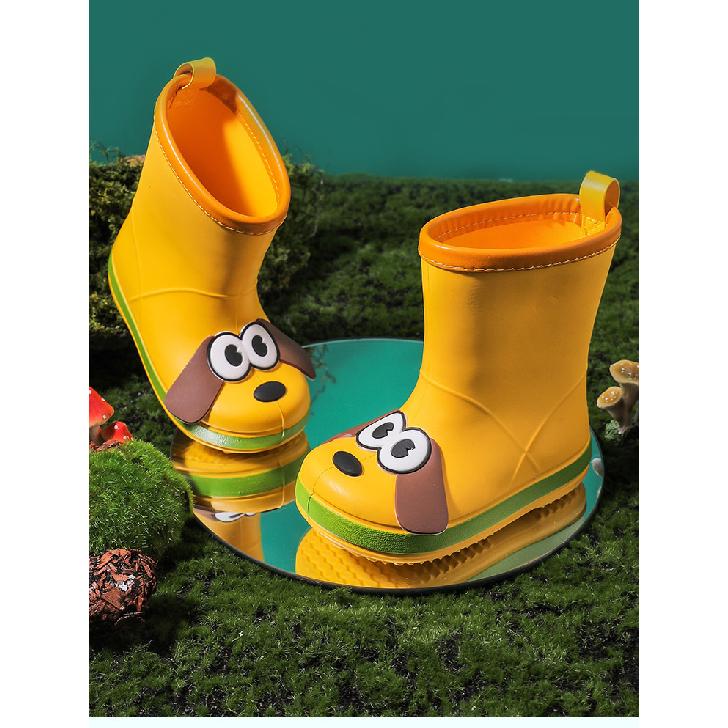 Children's Rain Boots Boys Girls New Kindergarten Baby Water Shoes Waterproof Non-Slip Outdoor Wear Toddler Rain Boots