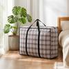 Plaid Zippered Storage Bags - Foldable Clothes for Home Travel