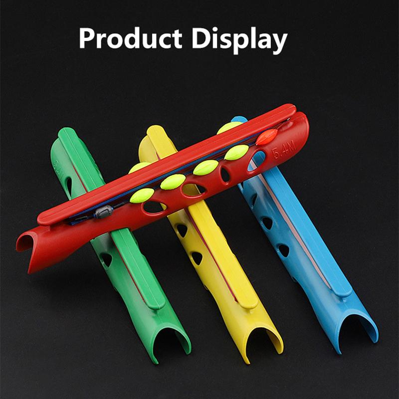 5Pcs Random Color Fishing Coiling Card Winding Wrapped Wire Board Line Container Fishing Rod Clips