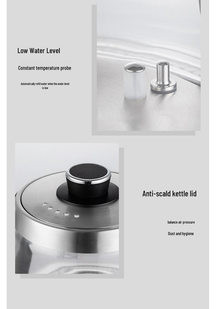 Electric Ceramic Tea Table Kettle: Fully Automatic Water Filling & Boiling Device for Steaming and Cooking