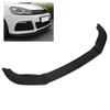 K SEEK DESIGN 3Sections Front Bumper Splitter Lip Replacement for MK6 R R20 20092013(Gloss Black )