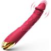 Realistic Dildo Vibrator for Women 10 Powerful Vibration Modes for Clitoral and G-spot Stimulation Rose Adult Sex Toys for Women and Couples