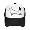 Custom French Bulldog Yoga Baseball Cap for Unisex Women Breathable Funny Frenchie Dog Trucker Hat Outdoor Snapback Dad Hats