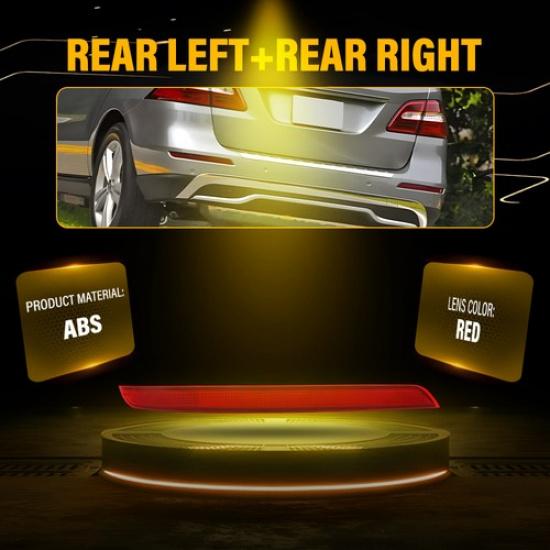 Rear Bumper Reflector Light Set for Mercedes Benz ML350 GLE350 ML63 AMG GLE400 V