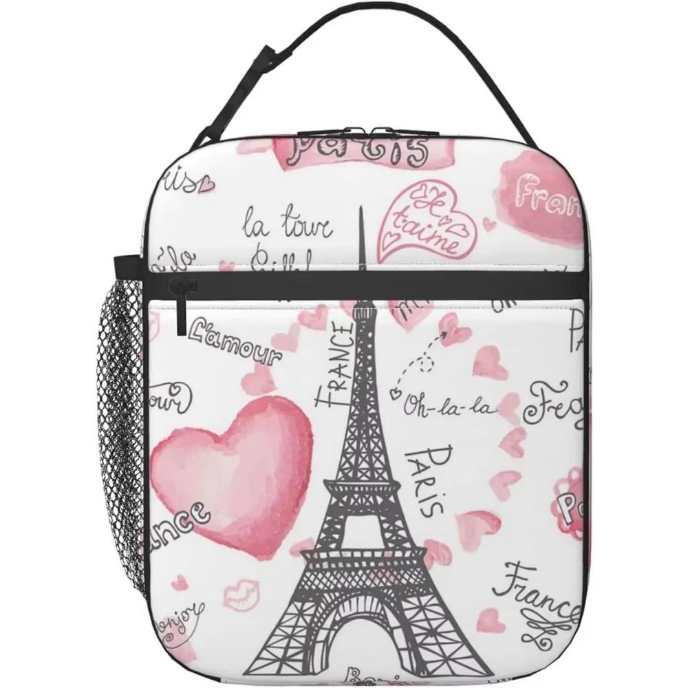 Lunch Bags  Eiffel Tower Lunch Box for Men Women Insulated Reusable Portable Lunch Tote Adults Lunch Bag for Office