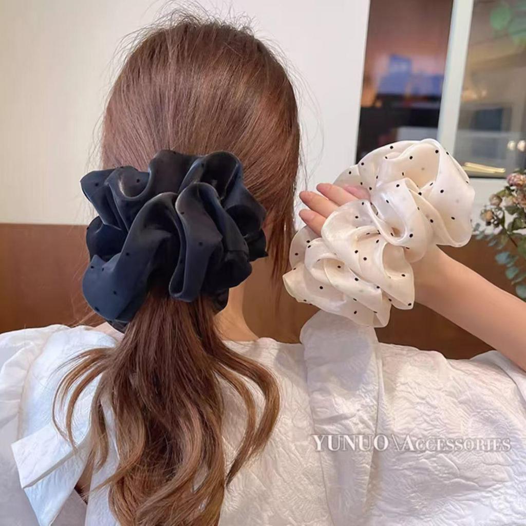 High Elasticity Milk Coffee Hair Ties - Durable Rubber Bands for Women and Girls, Simple Leather Hair Rings