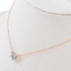 ESTELLE March Birthstone Aquamarine Necklace in 18K Pink Gold [WEB Exclusive] (0351-9585-0017-0000)