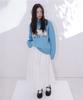 Atiseuteukeompeullegseu Artist Vintage Banding Long Skirt (White)