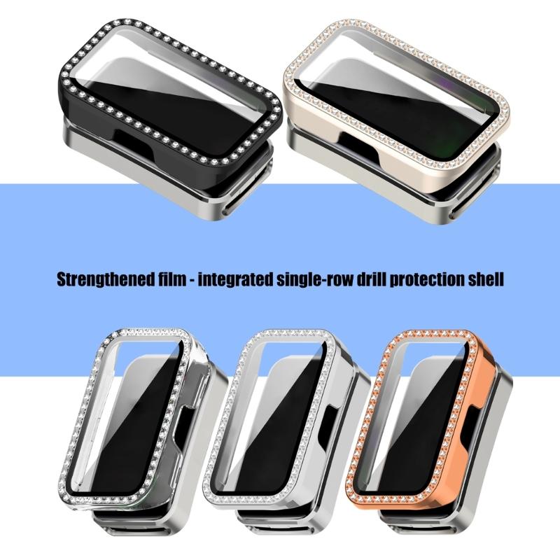 Screen Protectors Case For Band 9/8 Full Coverage PC Bumper for Smartwatch Protective Cover Case