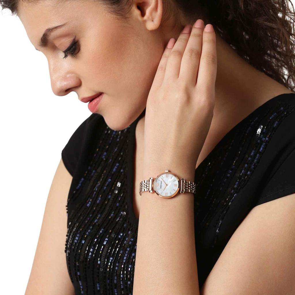 Emporio Armani AR11316 Officially Pink Gold Women's Watch, Imported,