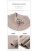 Winter 2025 Men's Warm Wool Sweater, Half-High Collar, Zipper, Solid Color, Thick Knit Base Layer