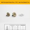 Triple Strength No-Sew Round Electroplated Magnetic Bag Buckle with Thickened Metal Pin