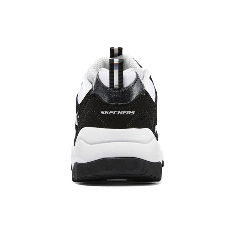 Skechers I-Conik Oreo Leather Classic Low Top Casual Sneakers for Women 8730076