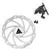TEKTRO Road Flat Mount Mechanical Disc Brake Set 160mm Front and MH1849 MD-C550 Rotors, Rear,