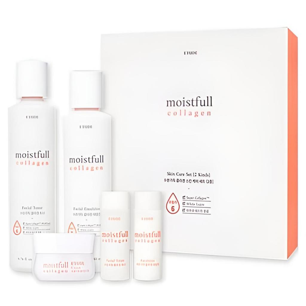 Etude Feuchtigkeitsspendende Collagen-Hautpflege 2 Arten (3 zusätzliche Geschenke), 1 Satz