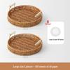Naijiang Japanese Style Rattan Look Serving Tray