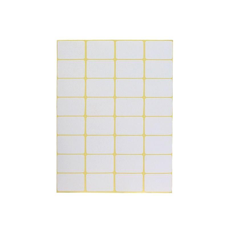 A5 Adhesive Matte White Label Stickers - Printable, Writable, Removable Name Tags