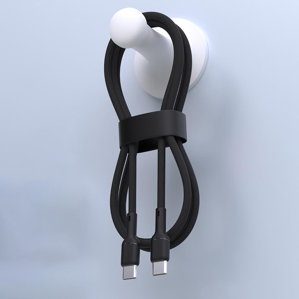 Kabel przewód USB-C 65W 1m - czarny
