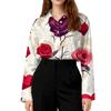 Women's Buttoned Long Sleeved Casual Regular Shirt With Collar Top