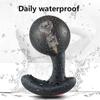 Bezdrátové dálkové ovládání Mužský masážní vibrátor prostaty Nafukovací anální kolík Expanzní Vibrační anální sexuální hračky pro muže Žena
