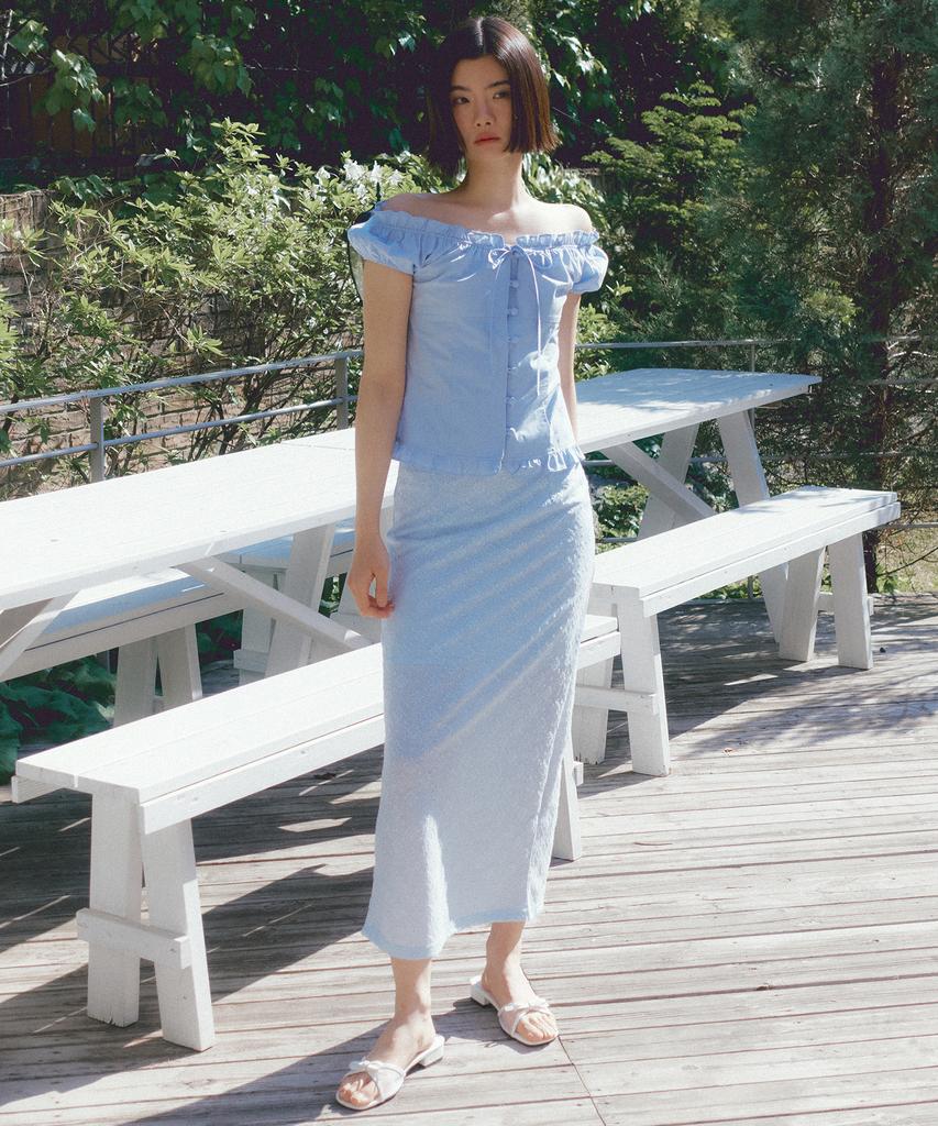 Riorg Asp Floral Lace Skirt Sora