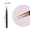 ANNAFRIS High-end Fiber Tip Lash Tweezers Stainless Steel Straight Head Curved Tip Eyelash Extension Tweezer Makeup Tools