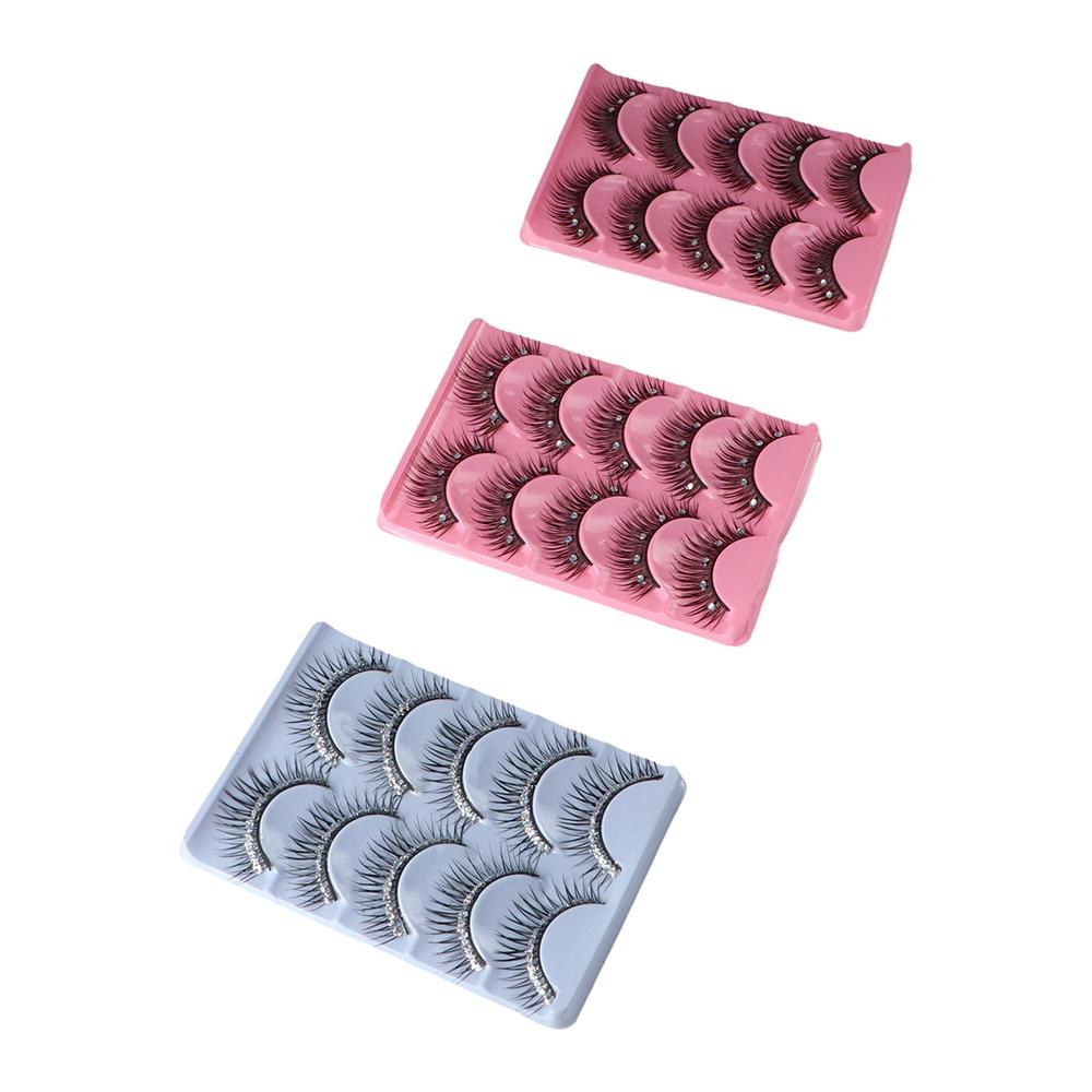 Cross Lash Lash Extension Rhinestone False Eyelashes Sequins False Eyelashes Big Eyes Eyelashes