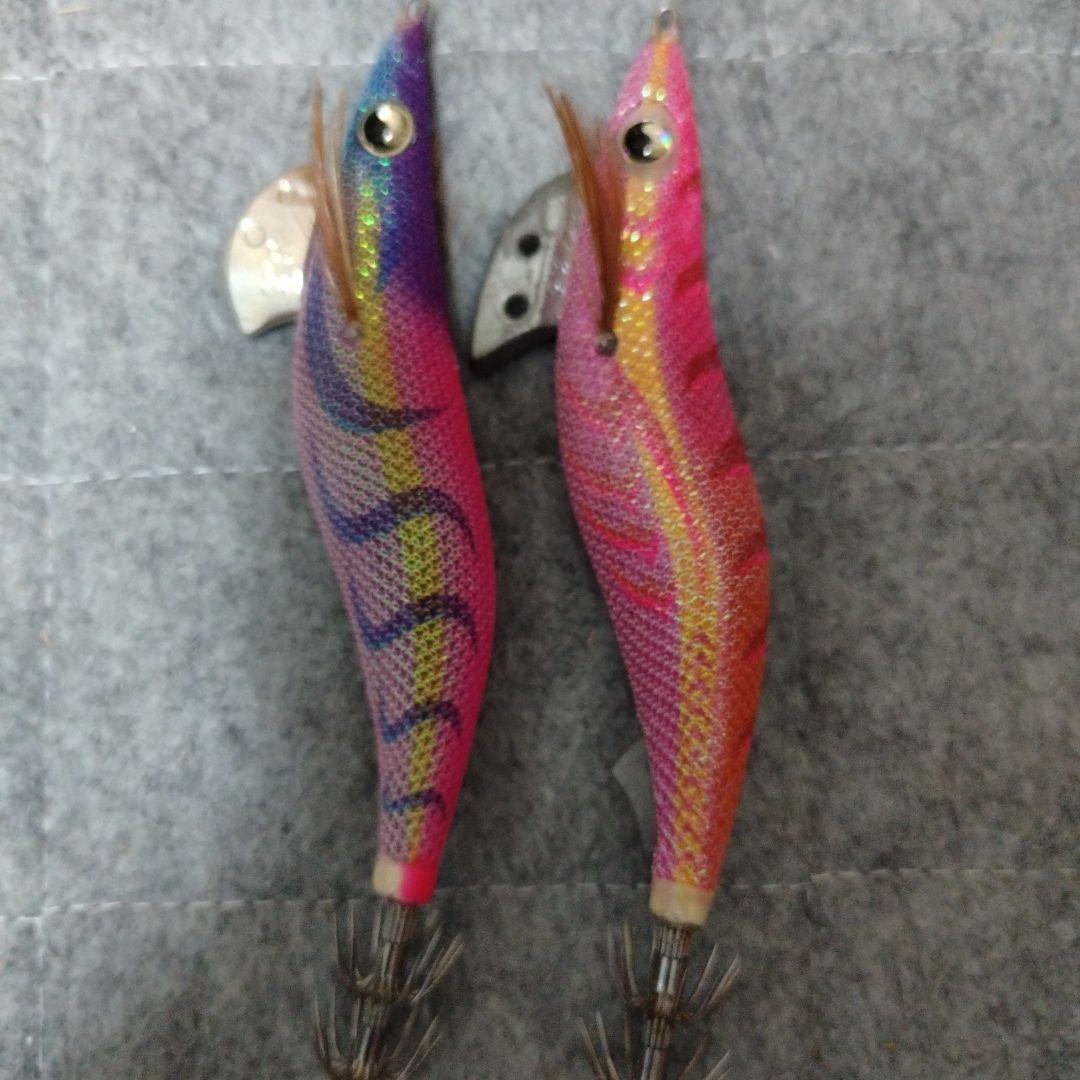 Used Egioh KQ 2 piece set pink bait wood lure
