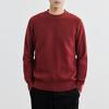 Men's 2025 Dragon Jacquard Red Pullover: Round Neck Long Sleeve Sweater for Autumn/Winter