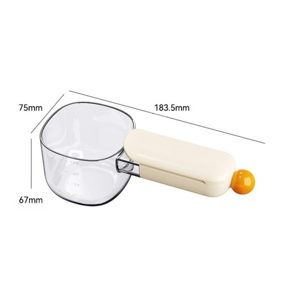 Messlöffel mit Verschluss für sicheres Beutelverschluss Designet zum präzisen Messen von Reismehl Körnern und Tierfutter