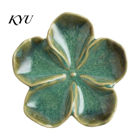 Artisanal Ceramic Condiment Dish Cherry Blossom Sauce Dish, Sushi Soy Dipping Bowl, Small Appetizer Plates Decorative Seasoning Serving for