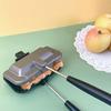 Removable Sandwich Baking Pan Double-sided Hot Dog Toaster Panini Press for Pancakes Omelets Toast