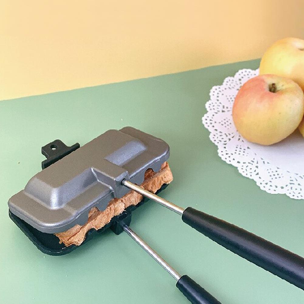 Removable Sandwich Baking Pan Double-sided Hot Dog Toaster Panini Press for Pancakes Omelets Toast