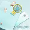 Mini-Handventilator mit Cartoon-Motiv, USB-Aufladung, kompakter und tragbarer Handventilator für den Schreibtisch, kleiner Ventilator, grenzüberschreitend, starker Wind