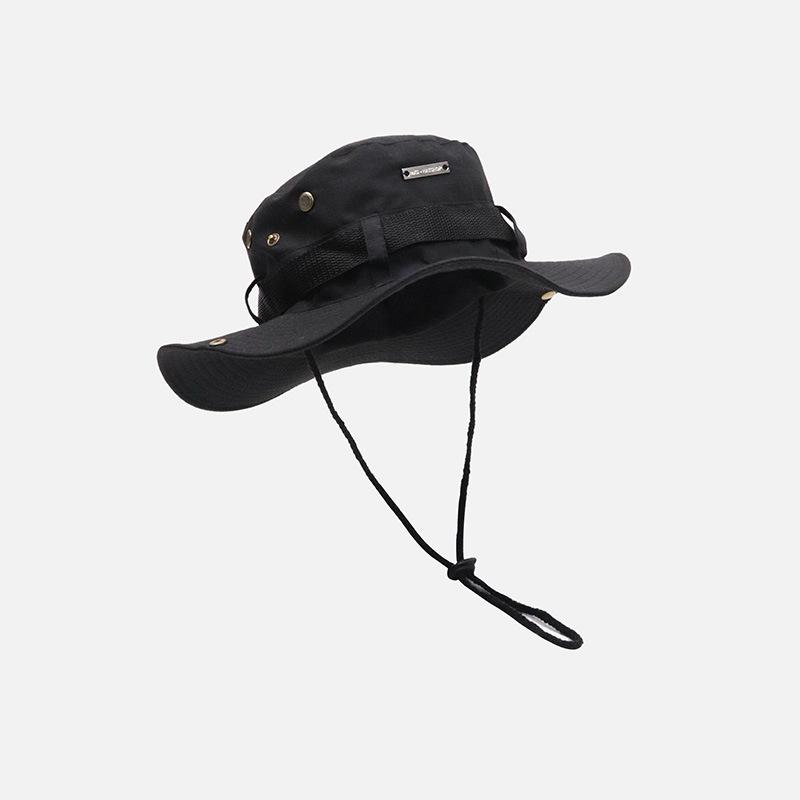 Summer New Bucket Hat For Men Fisherman Cap Fishing Outdoor Sunshade Big Brim Panama Hat Sunscreen Riding Hiking Suncreen Sunhat
