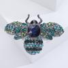 Rhinestone Bee Brooches for Women Unisex Glass Insect Pins Banquet Party Backpack Gifts Jewelry Accessories