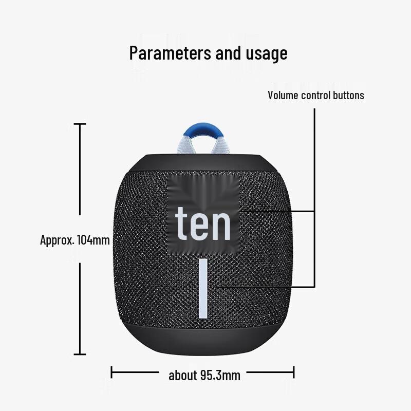 Logitech UE WONDERBOOM 3 Wireless Portable Bluetooth Speaker CN plug (adapter included)