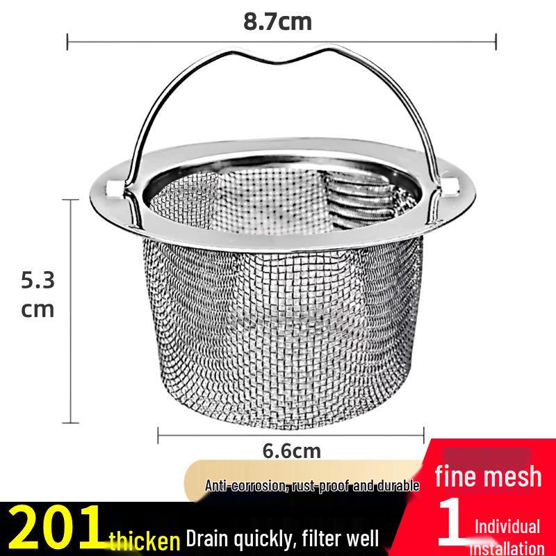 Stainless Steel Fine Mesh Drain Basket for Kitchen Sink