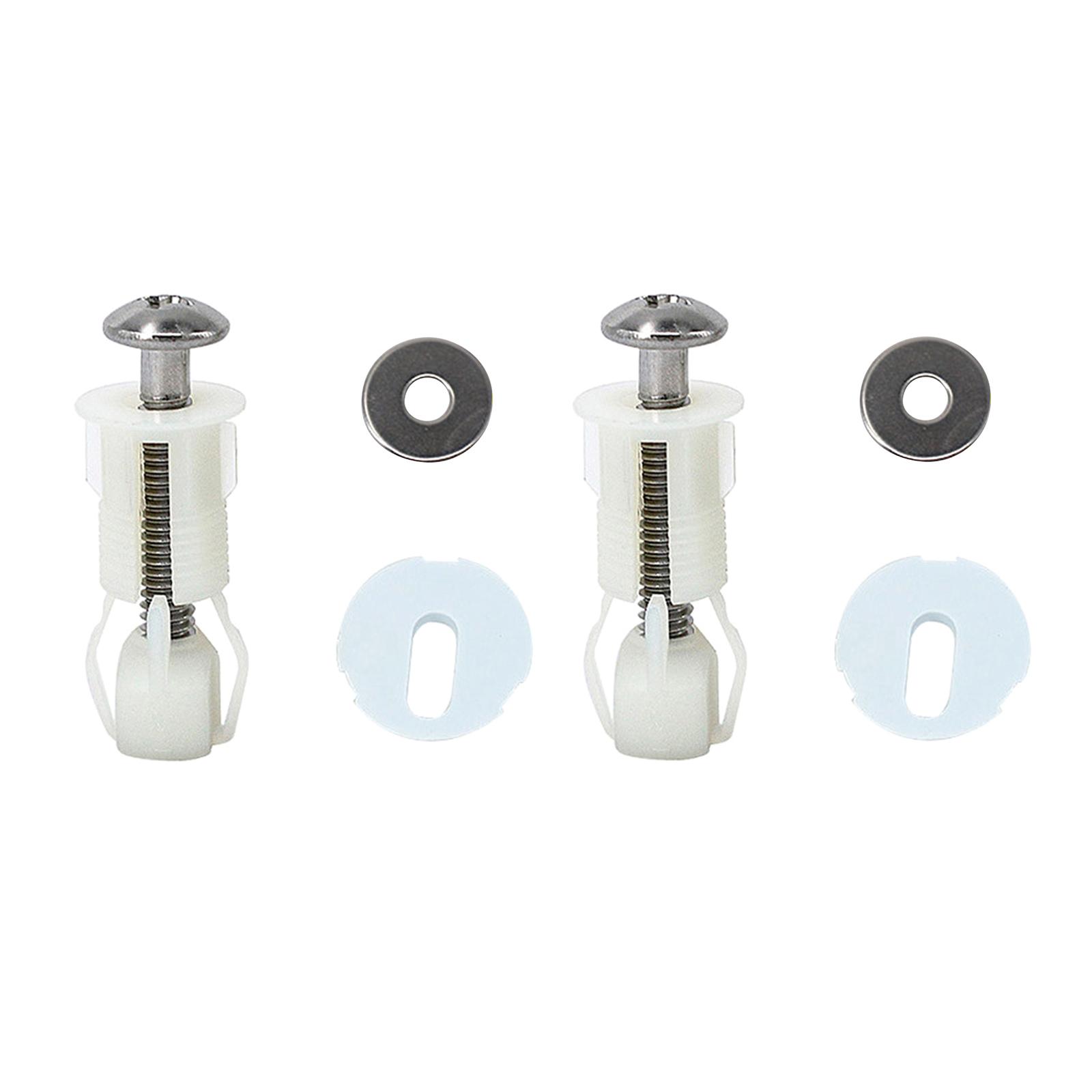 

Toilet Seat Cover Hinges Screws WC Top Fixing Screw Bolt Nylon and Stainless Steel Durable 2PCS 18