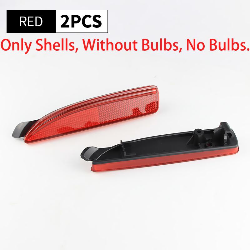 

2PCS Shell For Mazda 3 Axela BM/6 Atenza GJ 2013-up 5 CR19 2005-10 Smoked/Red Lens LED Rear Bumper Reflector Brake Light Cover 2PCS Red Shell