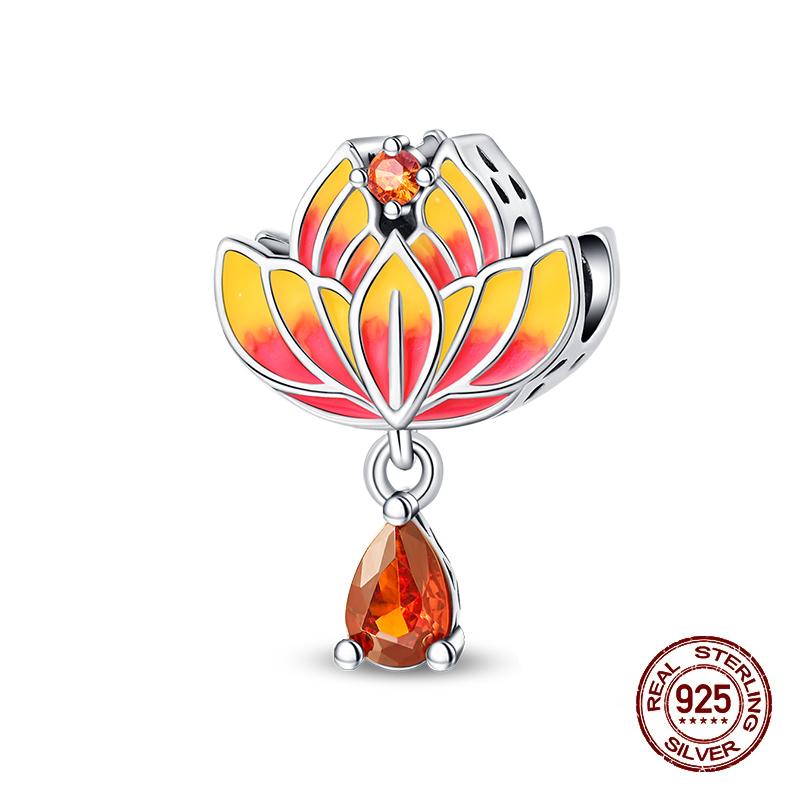 925 Silver Lantern Chinese Knot Charms New Year's Traditional Beads Fit 3mm 925 Exquisite Bracelets Fashion DIY Jewelry Gifts