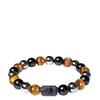 Twelve Constellations Bracelet: Hematite & Tiger Eye Beaded Men's Bracelet