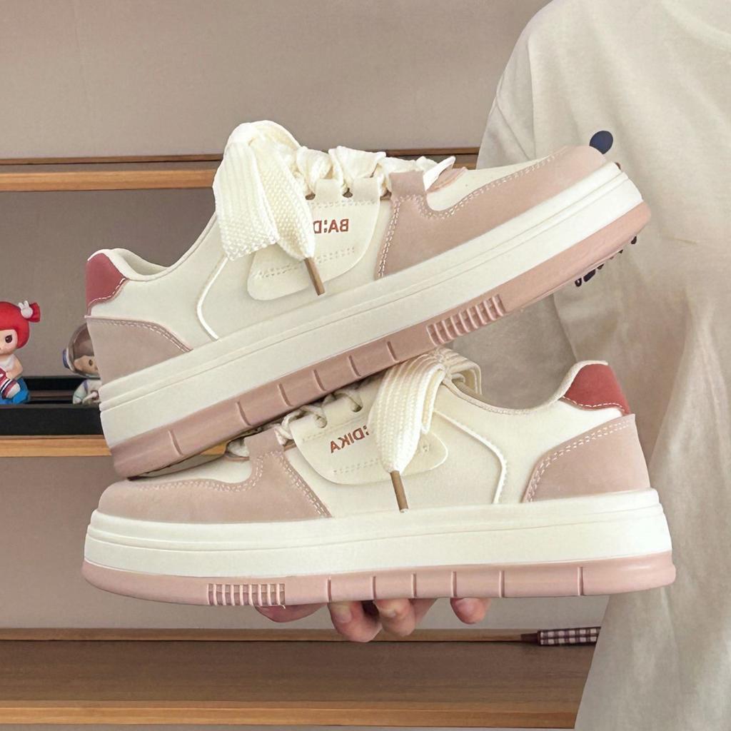 Student cute female summer new breathable versatile thick-soled heightening big head shoes super fire sports shoes