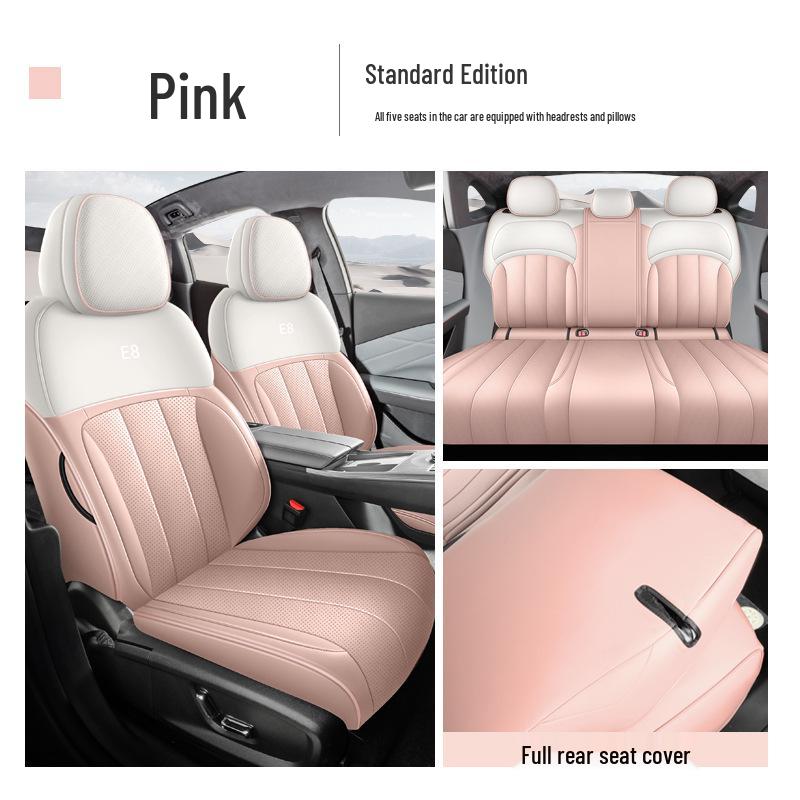 Galaxy E8 Full Leather Car Seat Cushion - Four Seasons Universal Model
