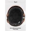Casco de Moto Retro Certificación DOT Casco de Moto Hombres Mujeres Medio Casco Lente HD Casco Cuatro Estaciones Montar Patinete Capacetes