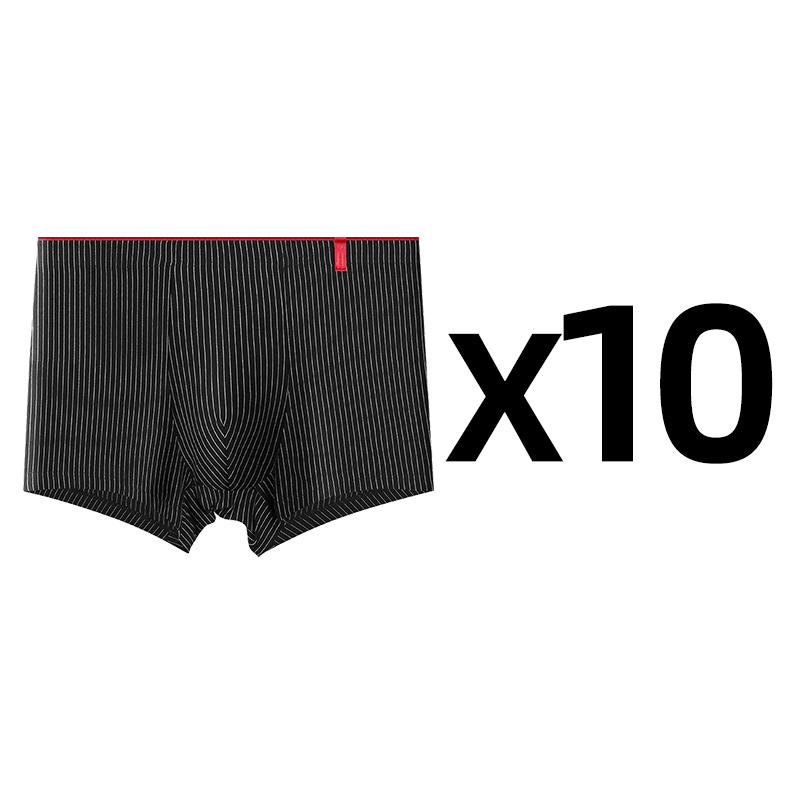 10 Pcs/Lot Men's Sexy Stripe Panties Underwear Knickers Underpants Shorts Fashion Under Wear Lingerie Boxers Briefs